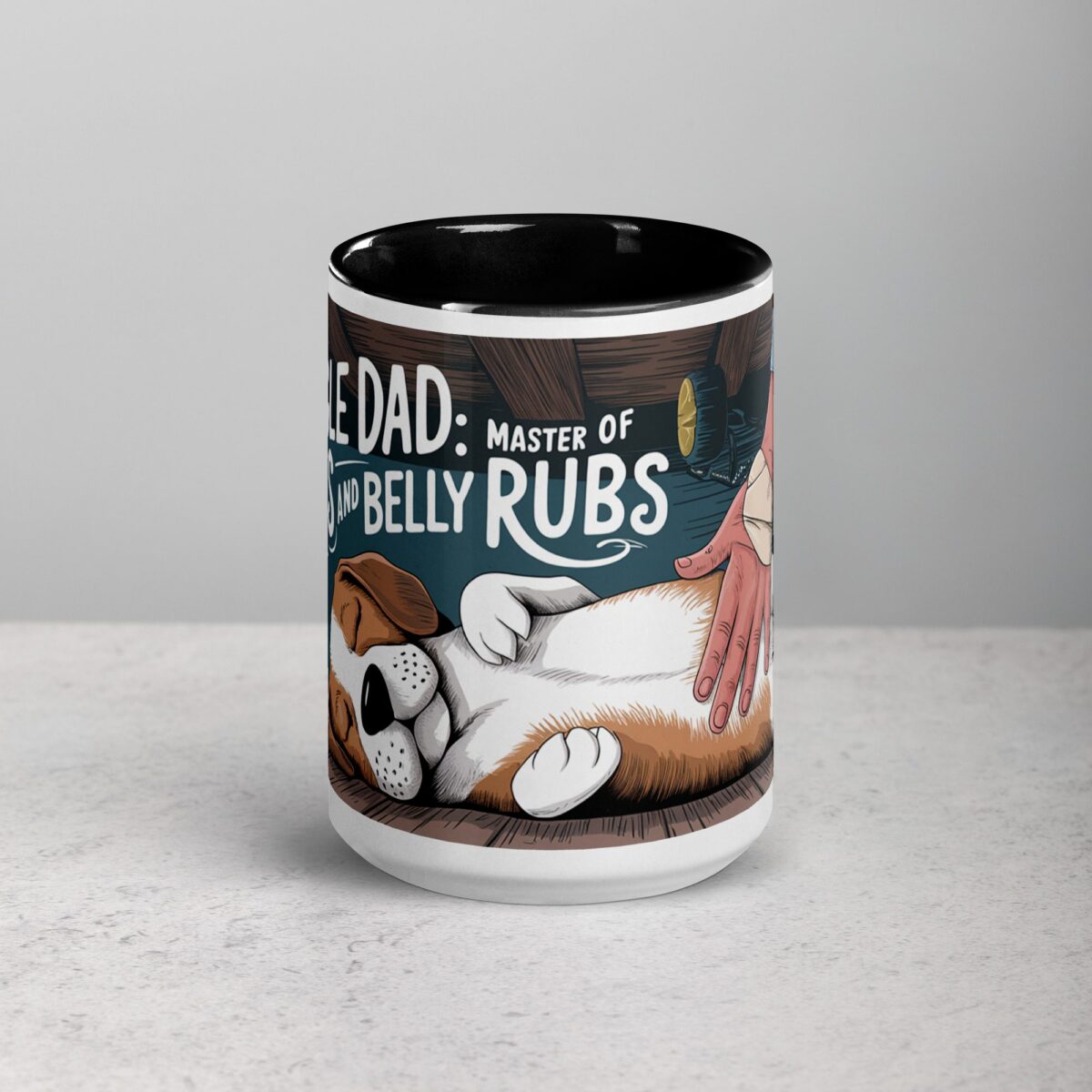 Beagle Dad: Master of Treats and Belly Rubs Coffee Mug - Image 4