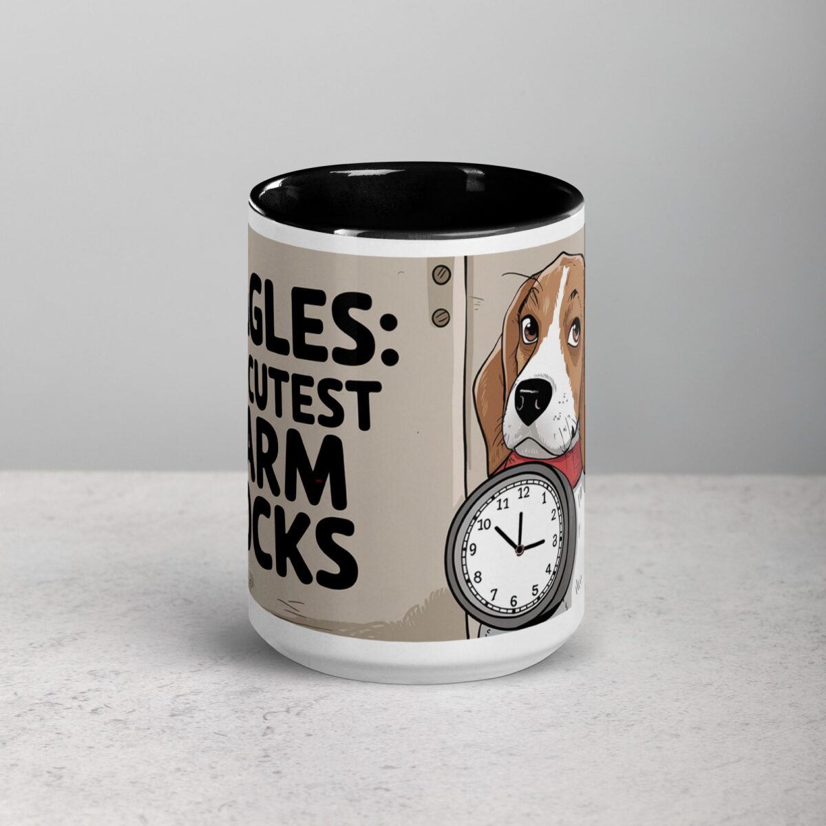 Beagles: The Cutest Alarm Clocks Coffee Mug - Image 4