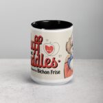 Fluff and Cuddles: Powered by Bichon Frise Coffee Mug - Image 4
