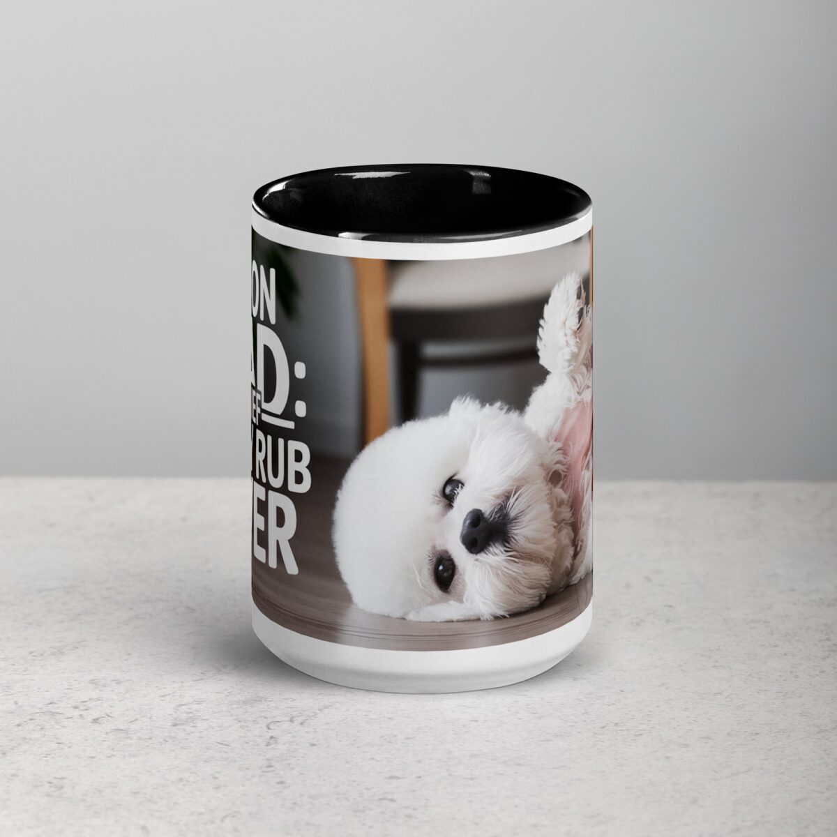 Bichon Dad: Chief Belly Rub Giver Coffee Mug - Image 4