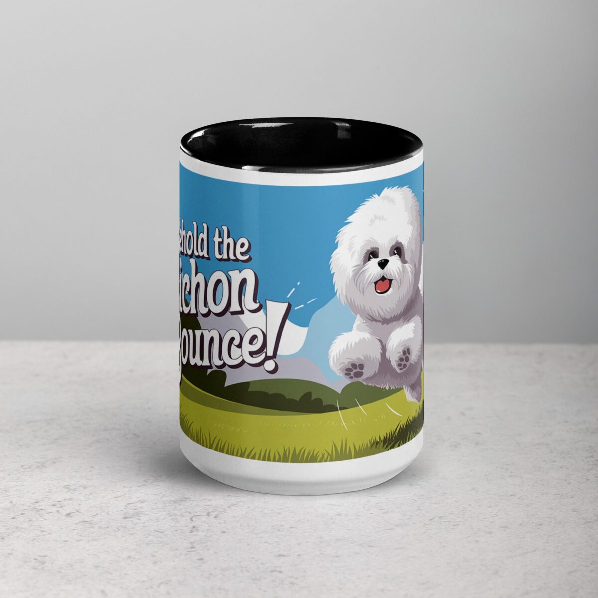 Behold the Bichon Bounce! Coffee Mug - Image 4
