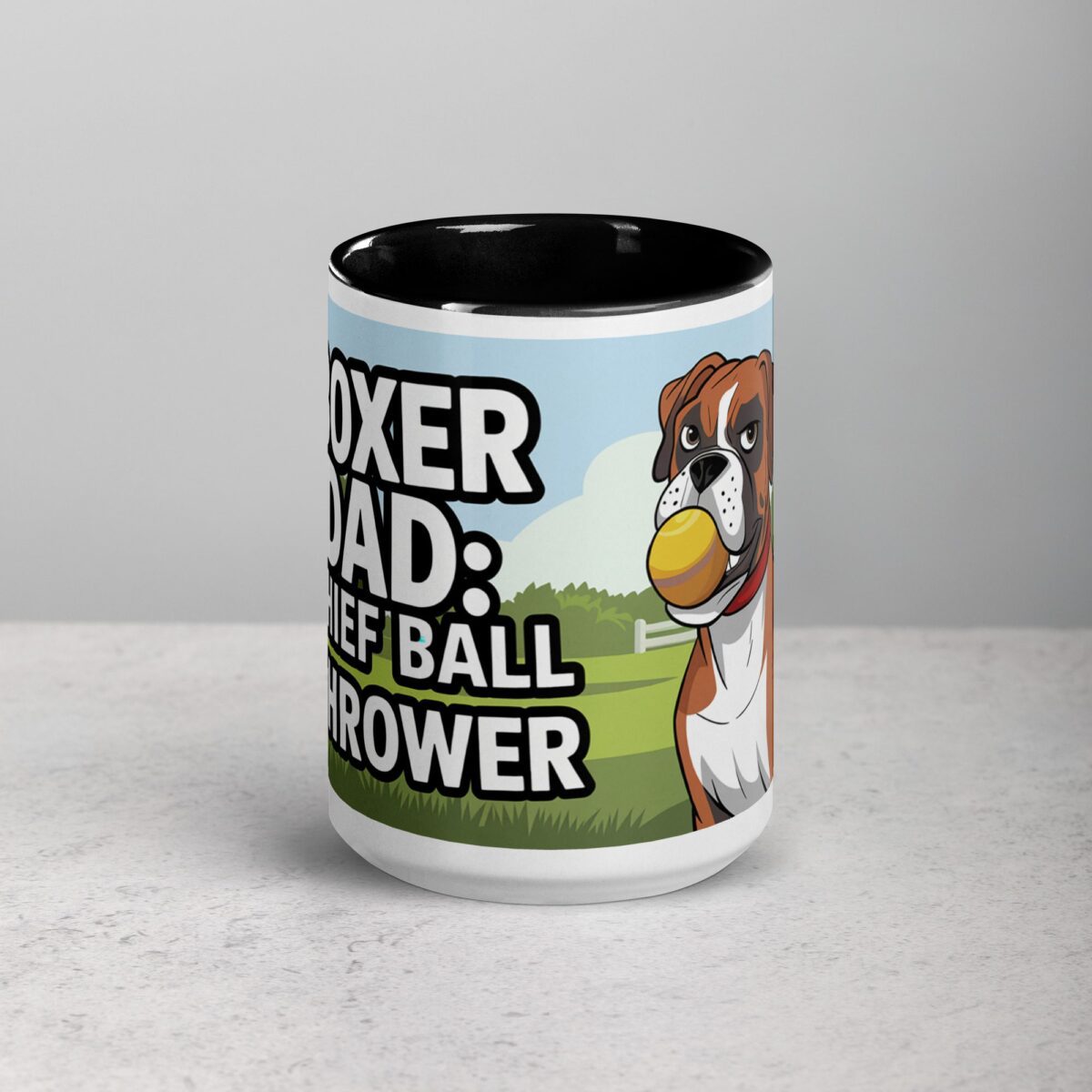 Boxer Dad: Chief Ball Thrower Coffee Mug - Image 4