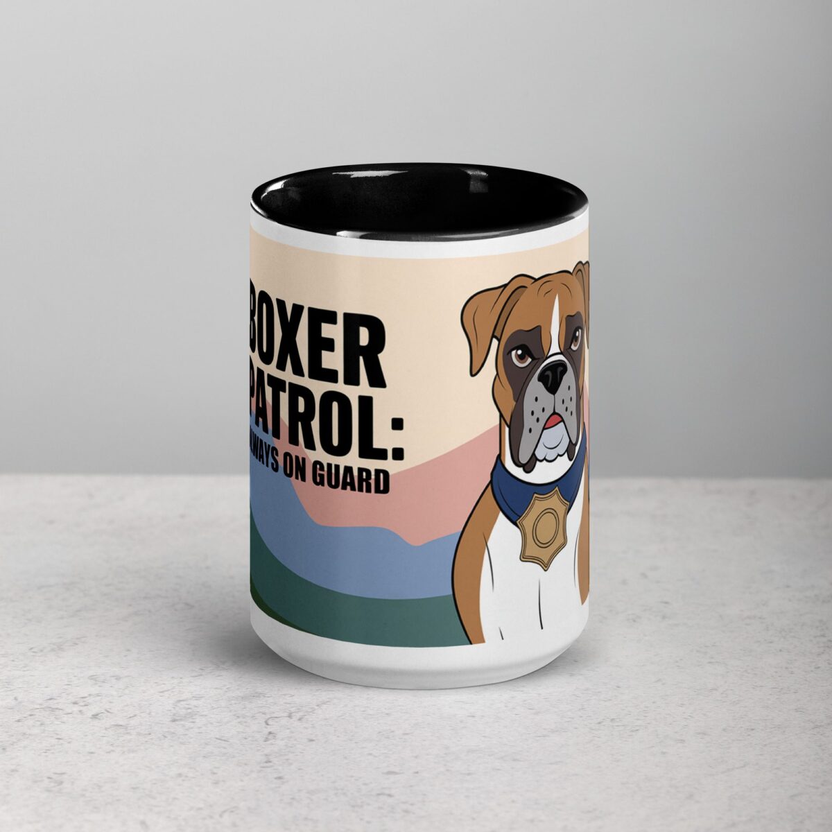 Boxer Patrol: Always on Guard Coffee Mug - Image 4
