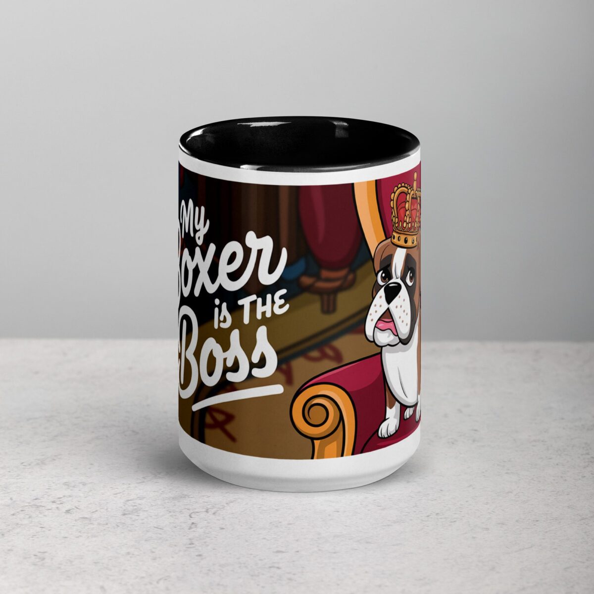 My Boxer Is the Boss Coffee Mug - Image 4