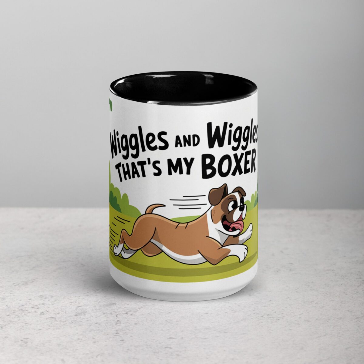 Wiggles and Wiggles: That’s My Boxer Coffee Mug - Image 4