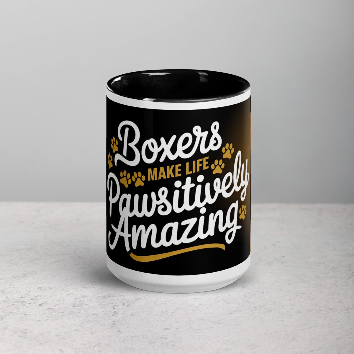 Boxers Make Life Pawsitively Amazing Coffee Mug - Image 5