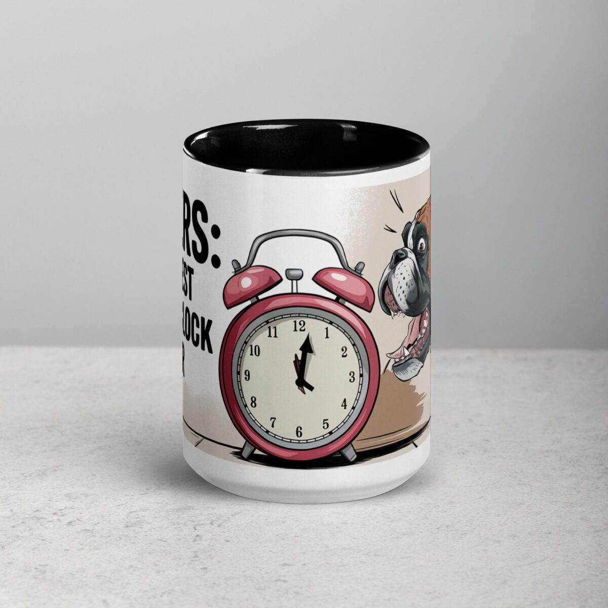 Boxers: The Best Alarm Clock Ever Coffee Mug - Image 4