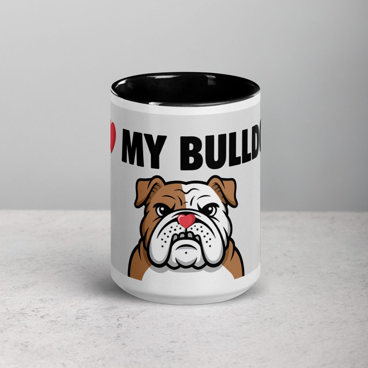 I ❤️ My Bulldog  Coffee Mug & Tea Cup - Image 4