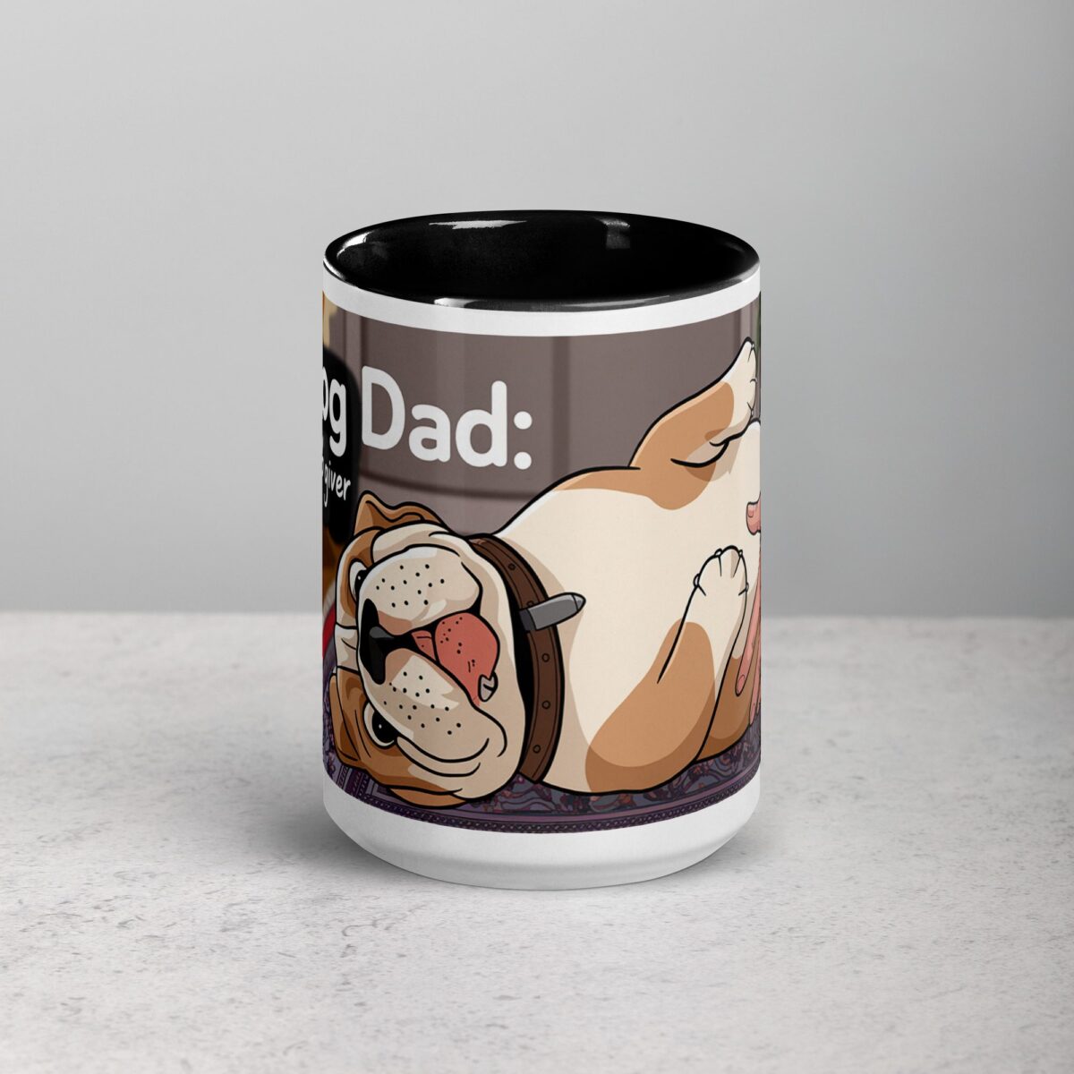 Bulldog Dad: Chief Belly Rub Giver Coffee Mug - Image 4