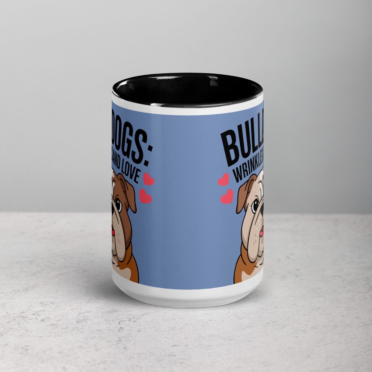 Bulldogs: Wrinkles and Love Coffee Mug - Image 4