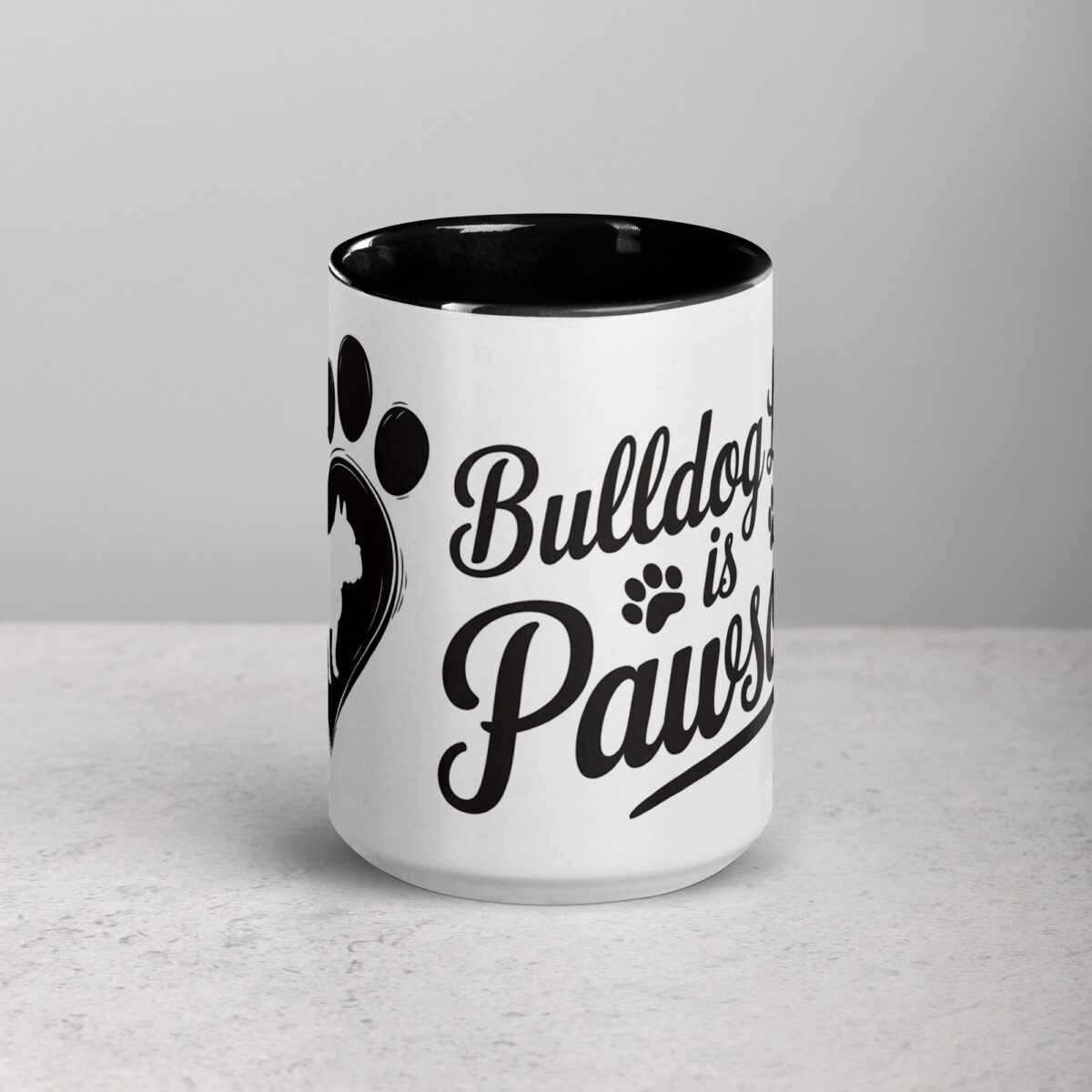 Bulldog Love Is Pawsome Coffee Mug - Image 4