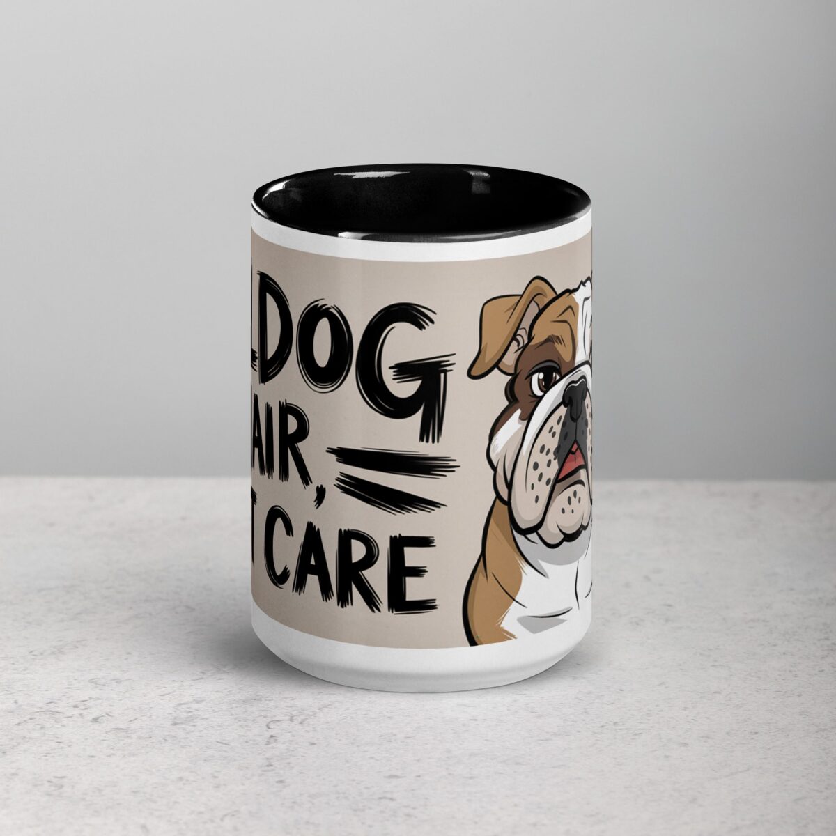Bulldog Hair, Don’t Care Coffee Mug - Image 4