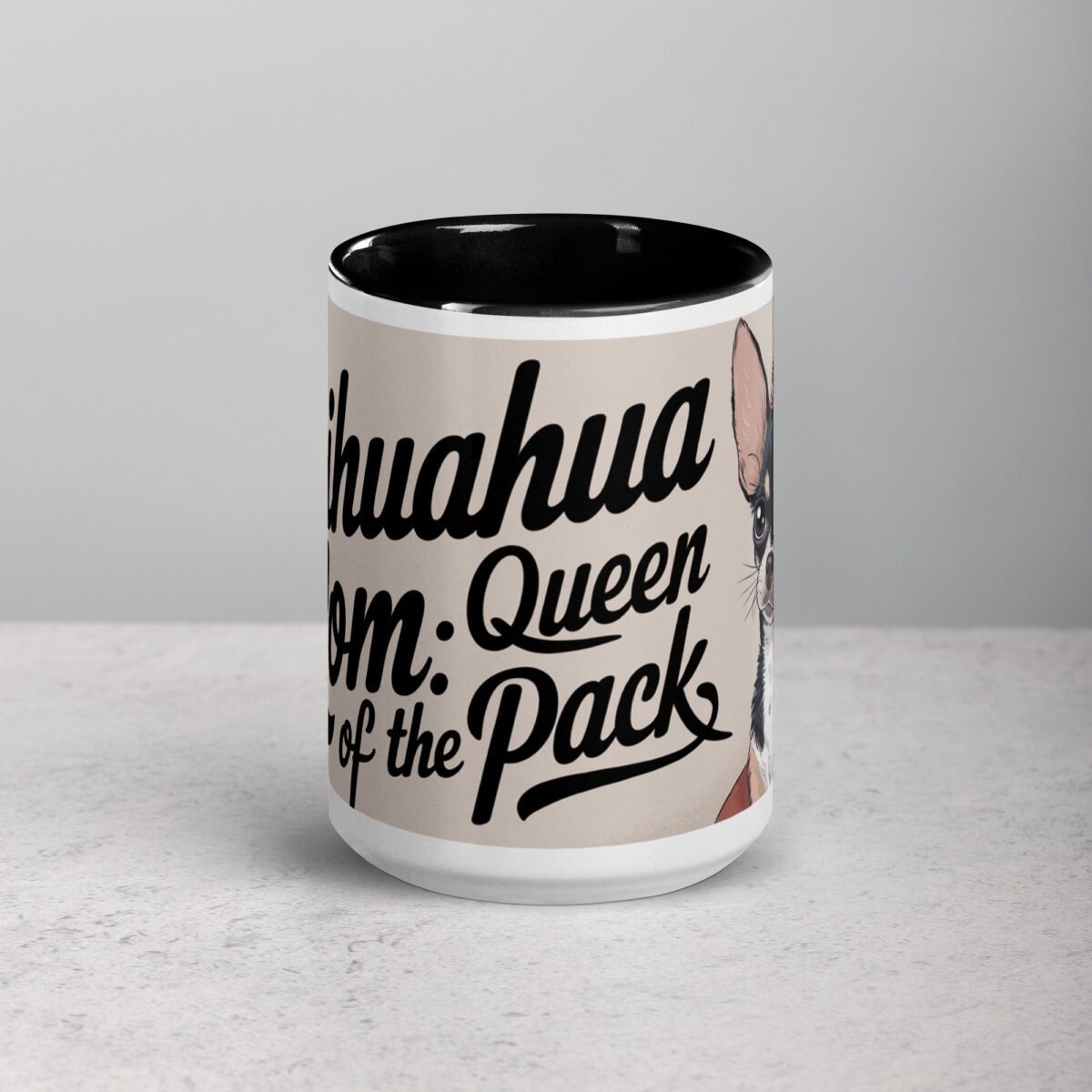 Chihuahua Mom: Queen of the Pack Coffee Mug - Image 4
