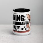 Warning: Fierce Chihuahua on Duty Coffee Mug - Image 4