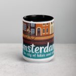 Amsterdam: The City of Bikes and Canals Coffee Mug - Image 4