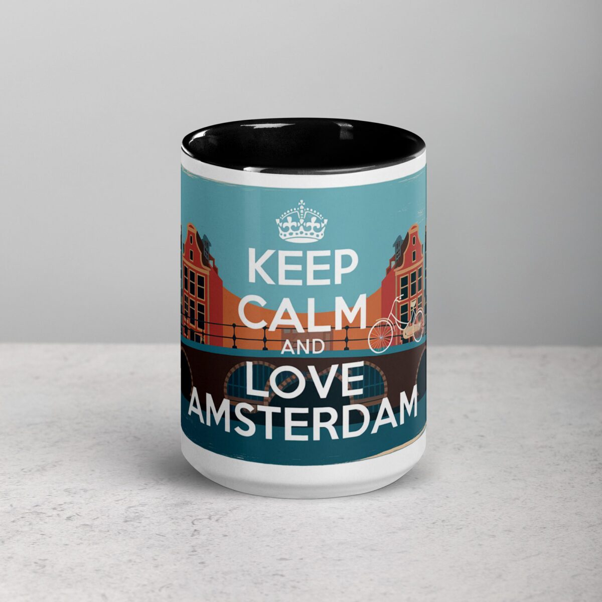Keep Calm and Love Amsterdam Coffee Mug - Image 4
