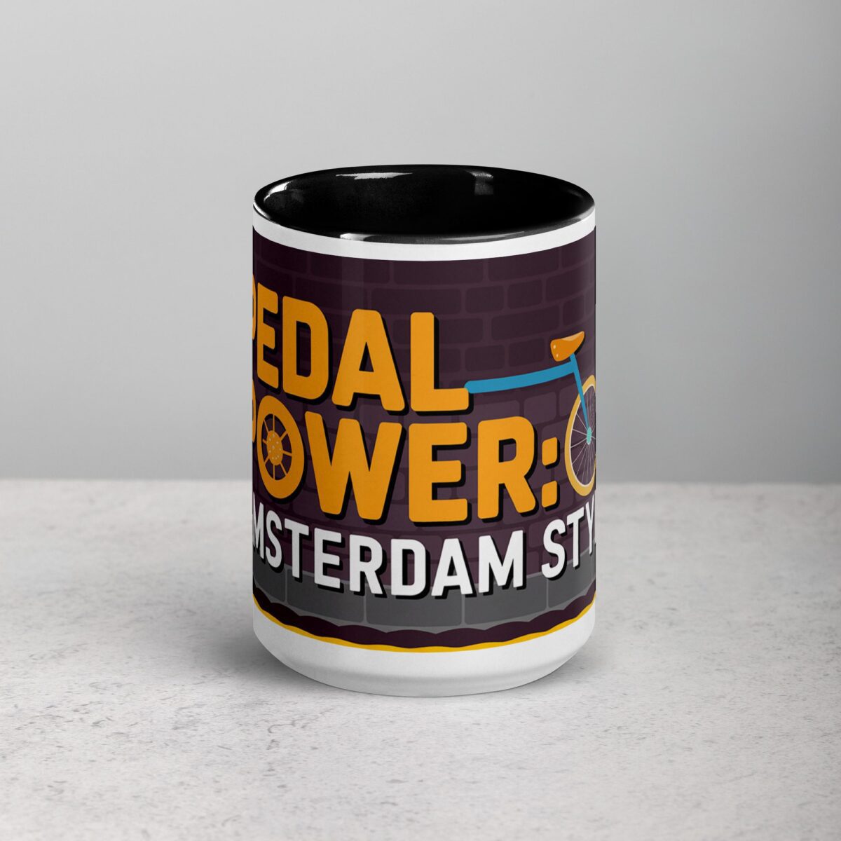 Pedal Power: Amsterdam Style Coffee Mug - Image 4