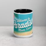 Welcome to Paradise: Miami Edition Coffee Mug - Image 4