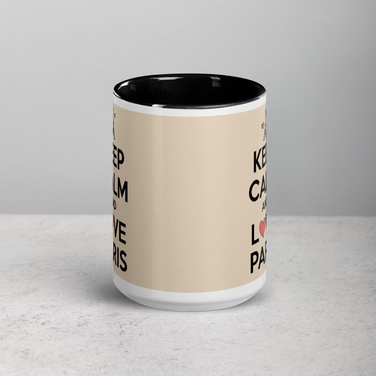 Keep Calm and Love Paris Coffee Mug & Tea Cup - Image 4