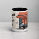 Happiness Is a Parisian Café Coffee Mug - Image 4