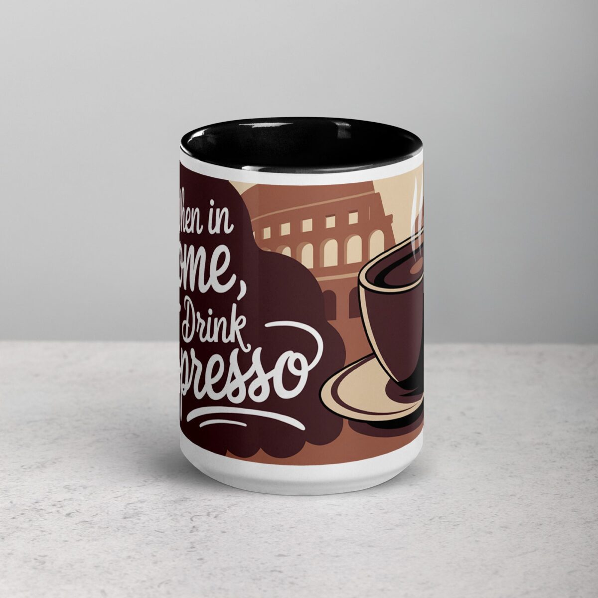When in Rome, Drink Espresso Coffee Mug - Image 4