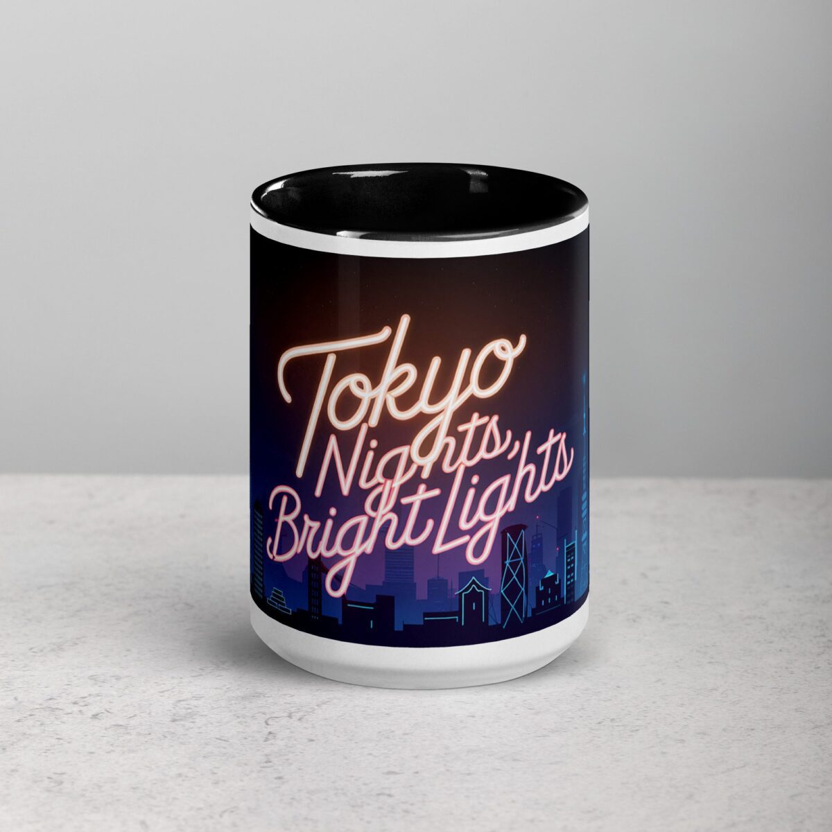 Tokyo Nights, Bright Lights Coffee Mug - Image 4