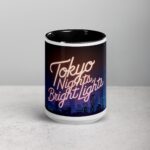 Tokyo Nights, Bright Lights Coffee Mug - Image 4