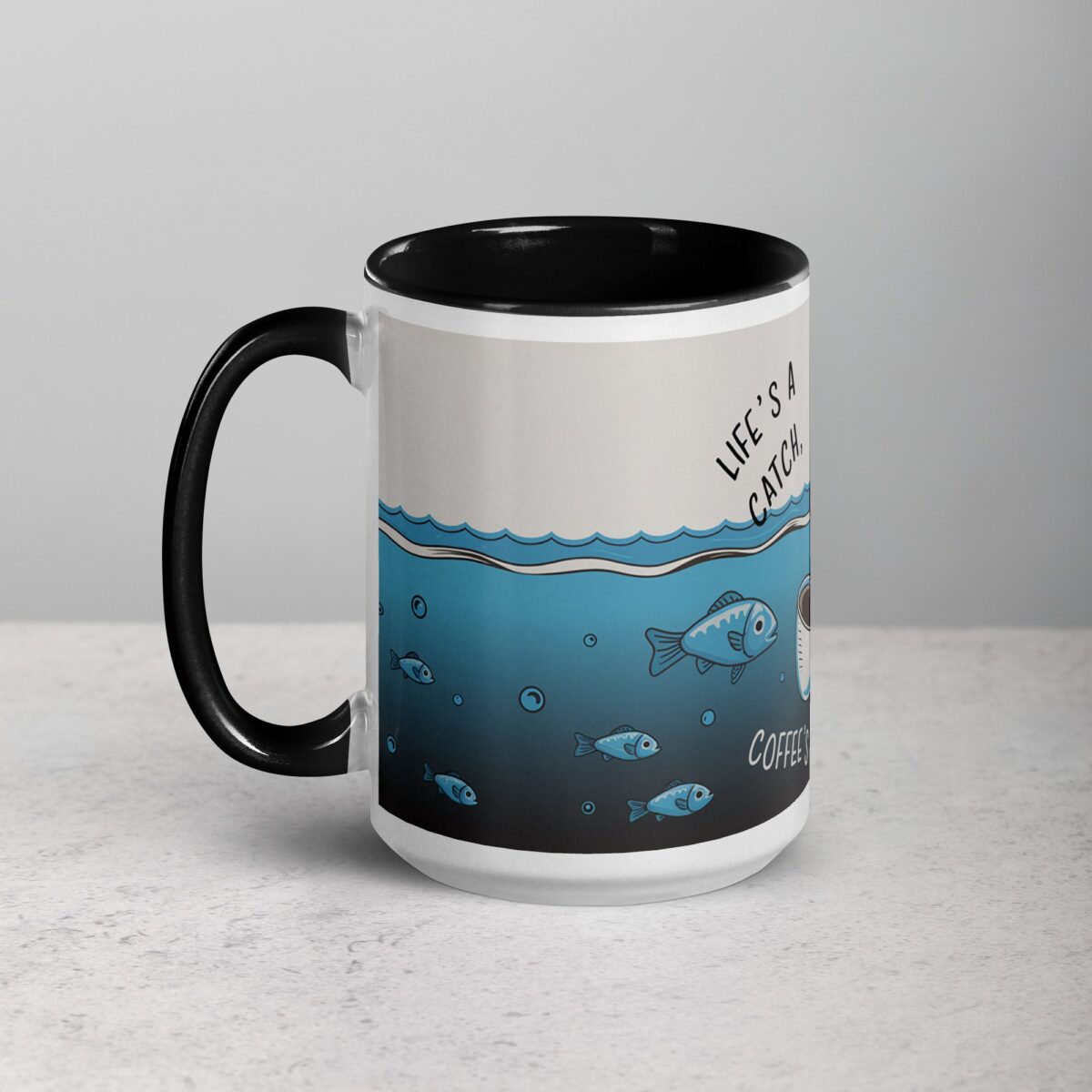 Life’s a Catch, Coffee’s the Hook Mug - Image 5
