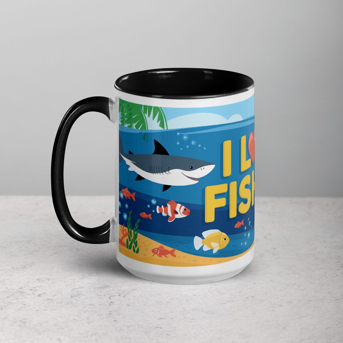 I Love Fishing Fun Coffee Mug & Tea Cup - Image 5