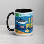 I Love Fishing Fun Coffee Mug & Tea Cup - Image 5