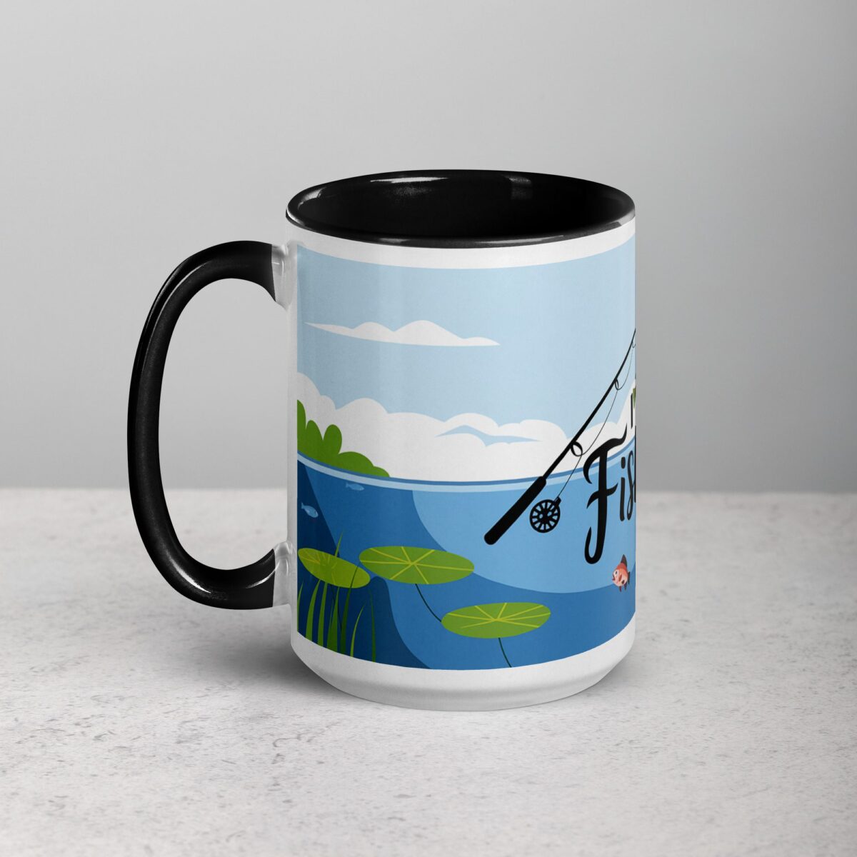 I Love Fishing Elegant Coffee Mug & Tea Cup - Image 5