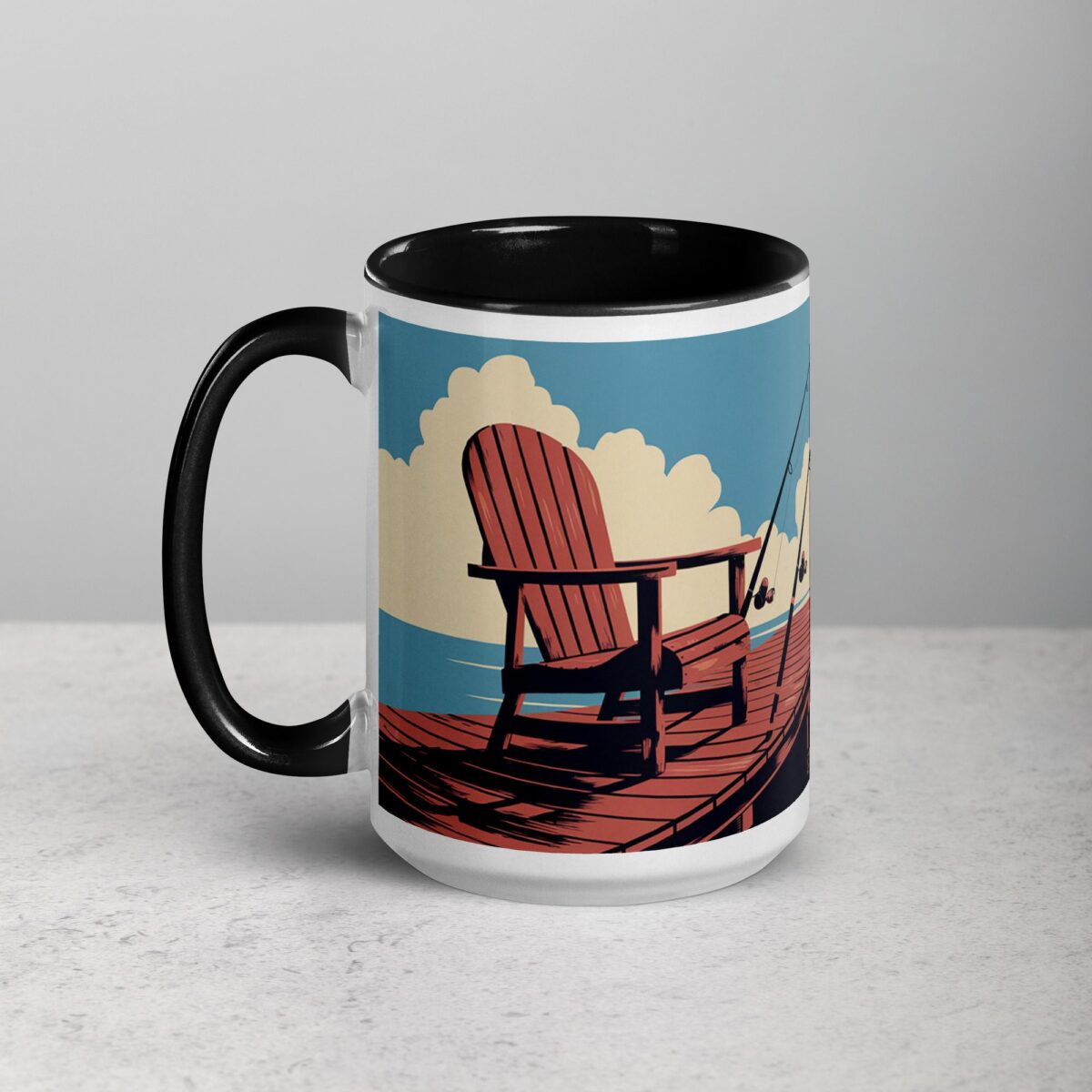 I Love Fishing Retro Coffee Mug & Tea Cup - Image 5