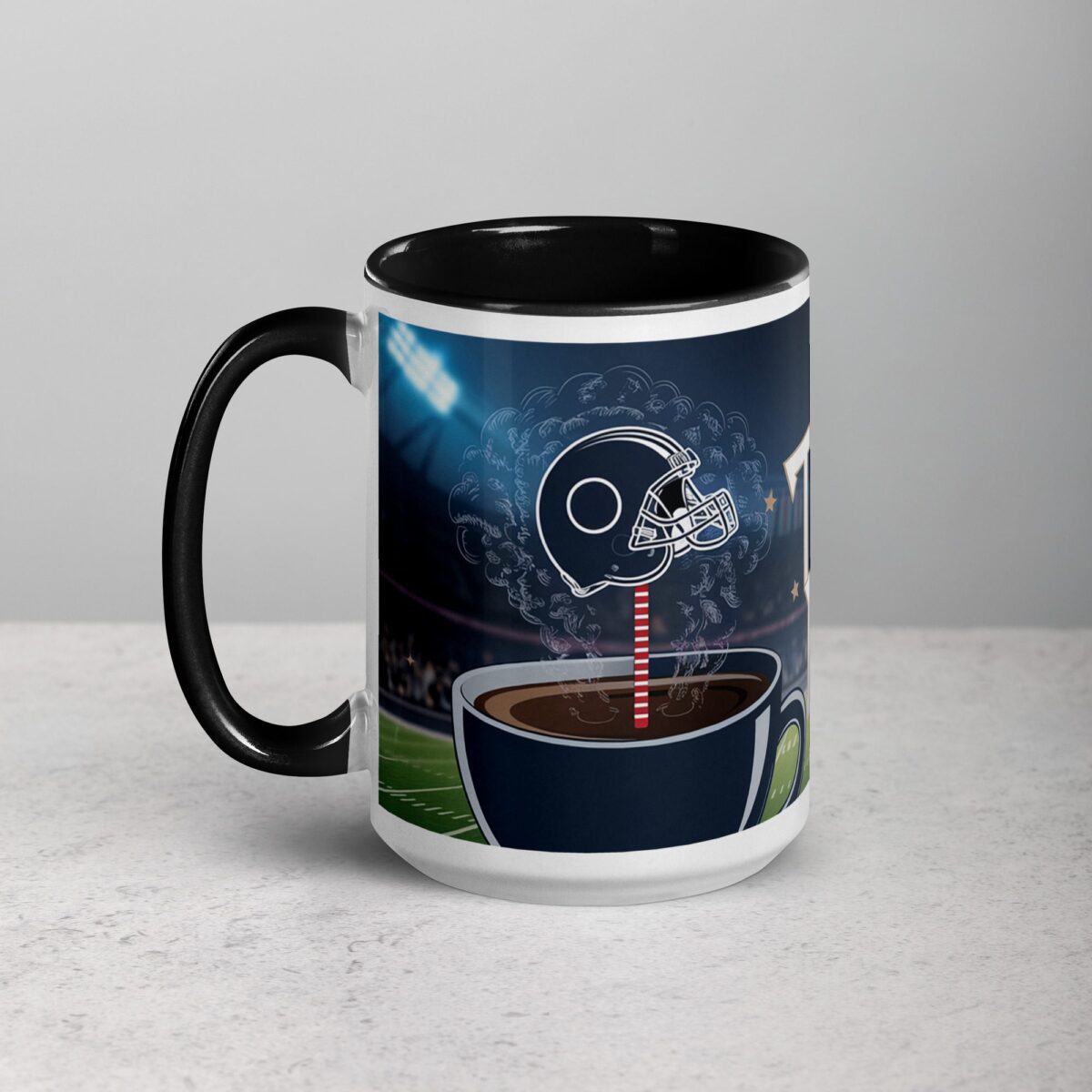Touchdown Brews Football Coffee Mug - Image 5