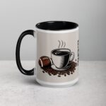 Fueled by Coffee & First Downs Football Mug - Image 5