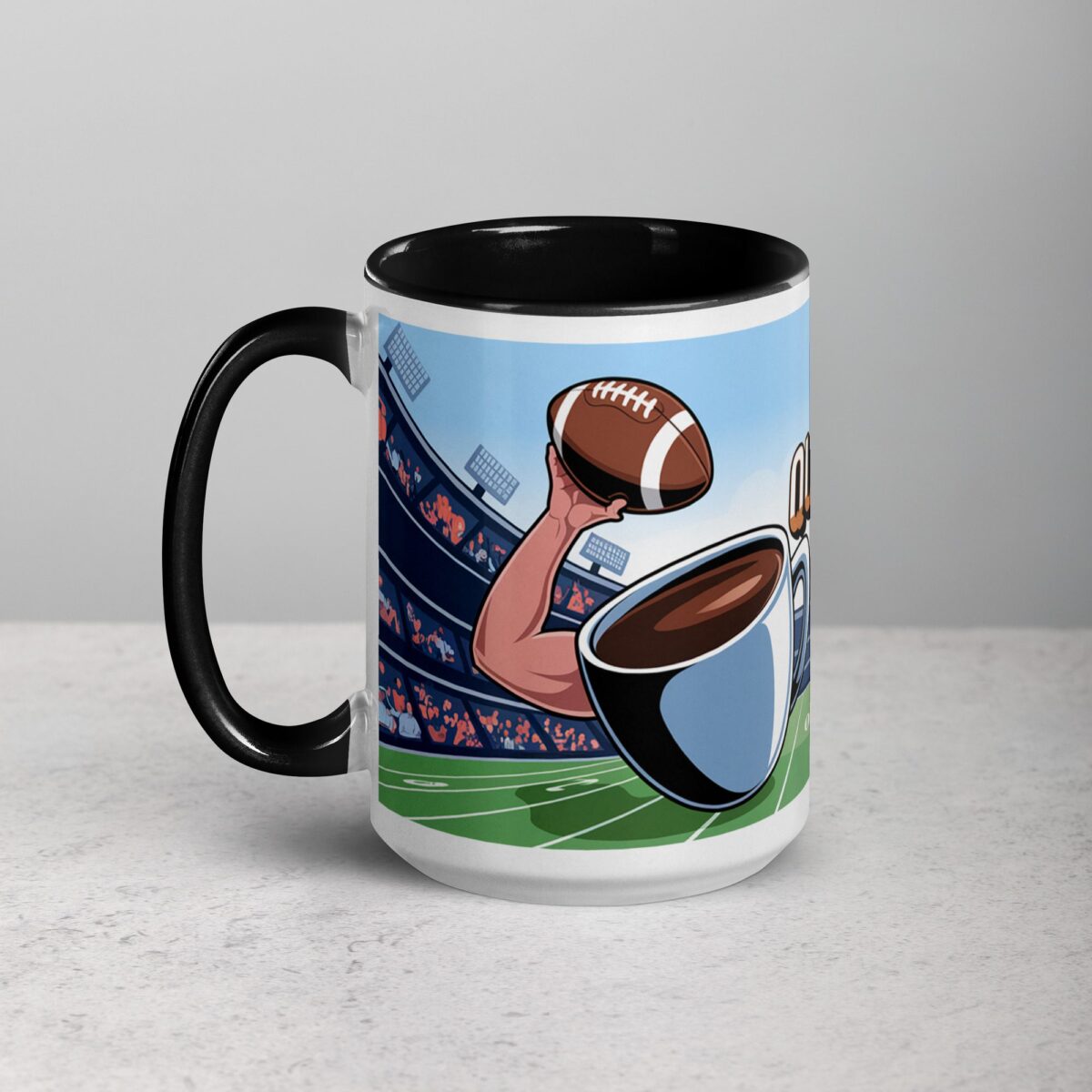 Quarterback Fuel Football Coffee Mug - Image 5