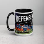 Defense Wins Games, Coffee Starts Days Football Mug - Image 5