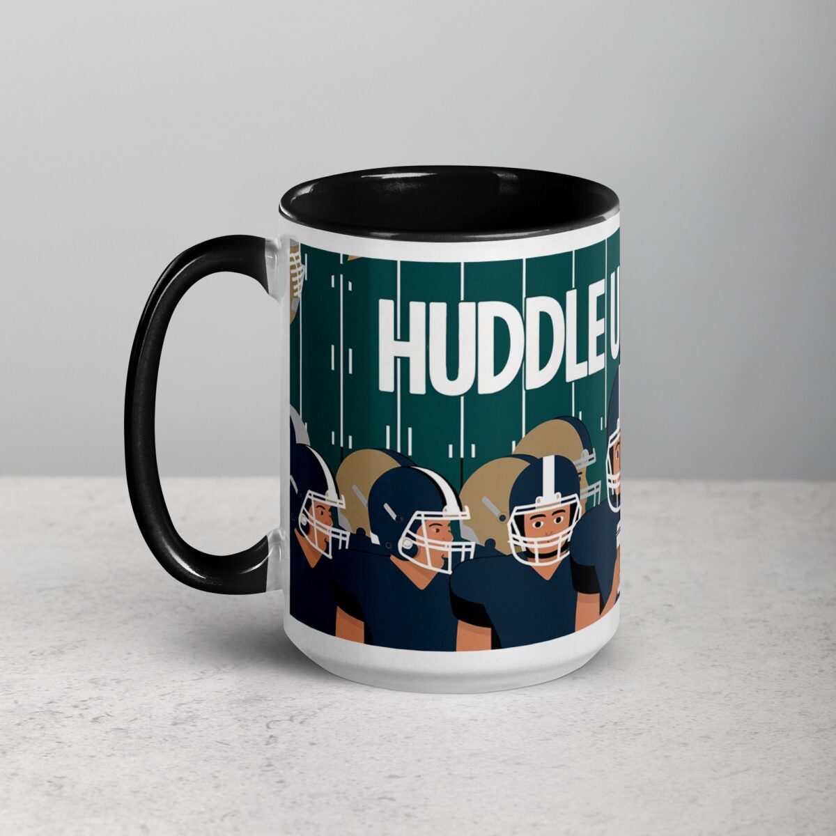 Huddle Up & Drink Football Coffee Mug & Tea Cup - Image 5