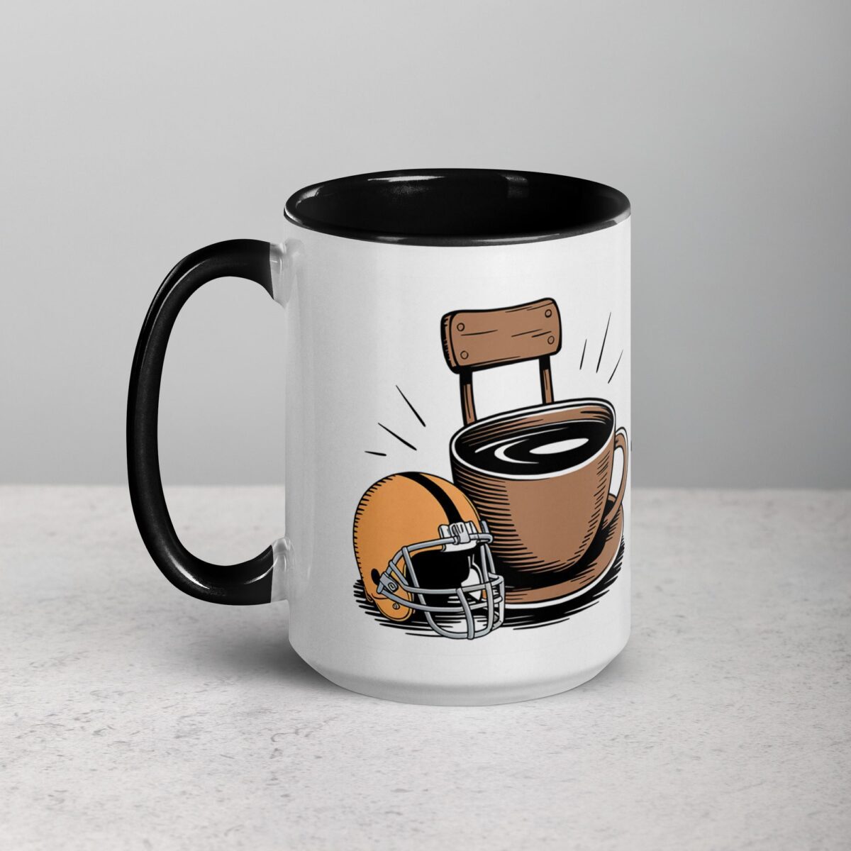 On the Sidelines Sippin’ Football Coffee Mug & Tea Cup - Image 5