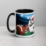 I Love Football Fun Coffee Mug & Tea Cup - Image 5