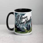 I Love Football Elegant Coffee Mug & Tea Cup - Image 5
