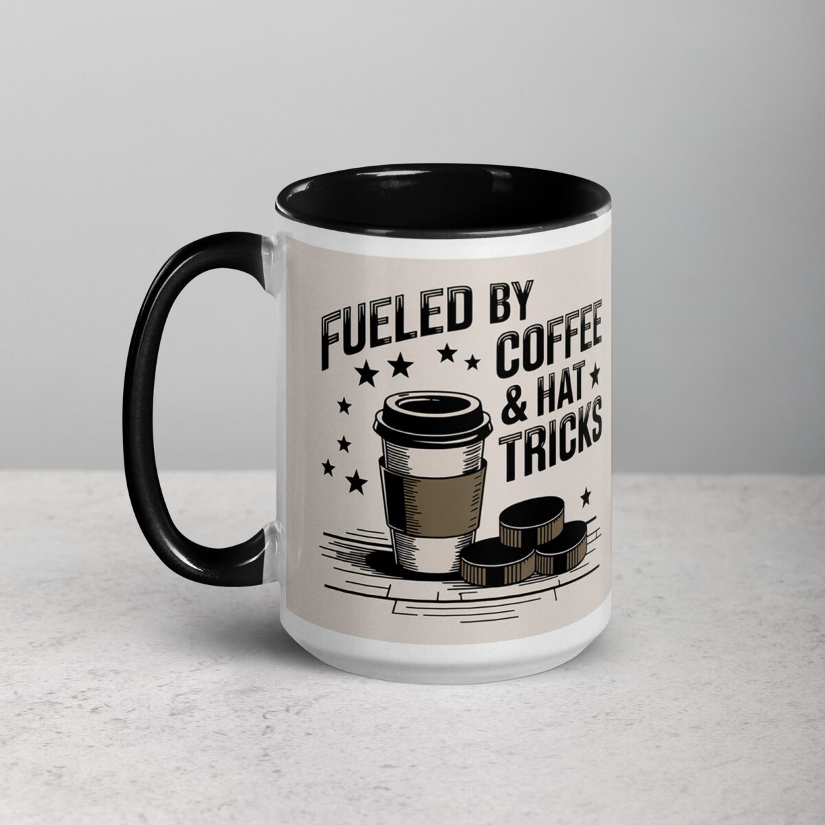 Fueled by Coffee & Hat Tricks Hockey Mug - Image 5