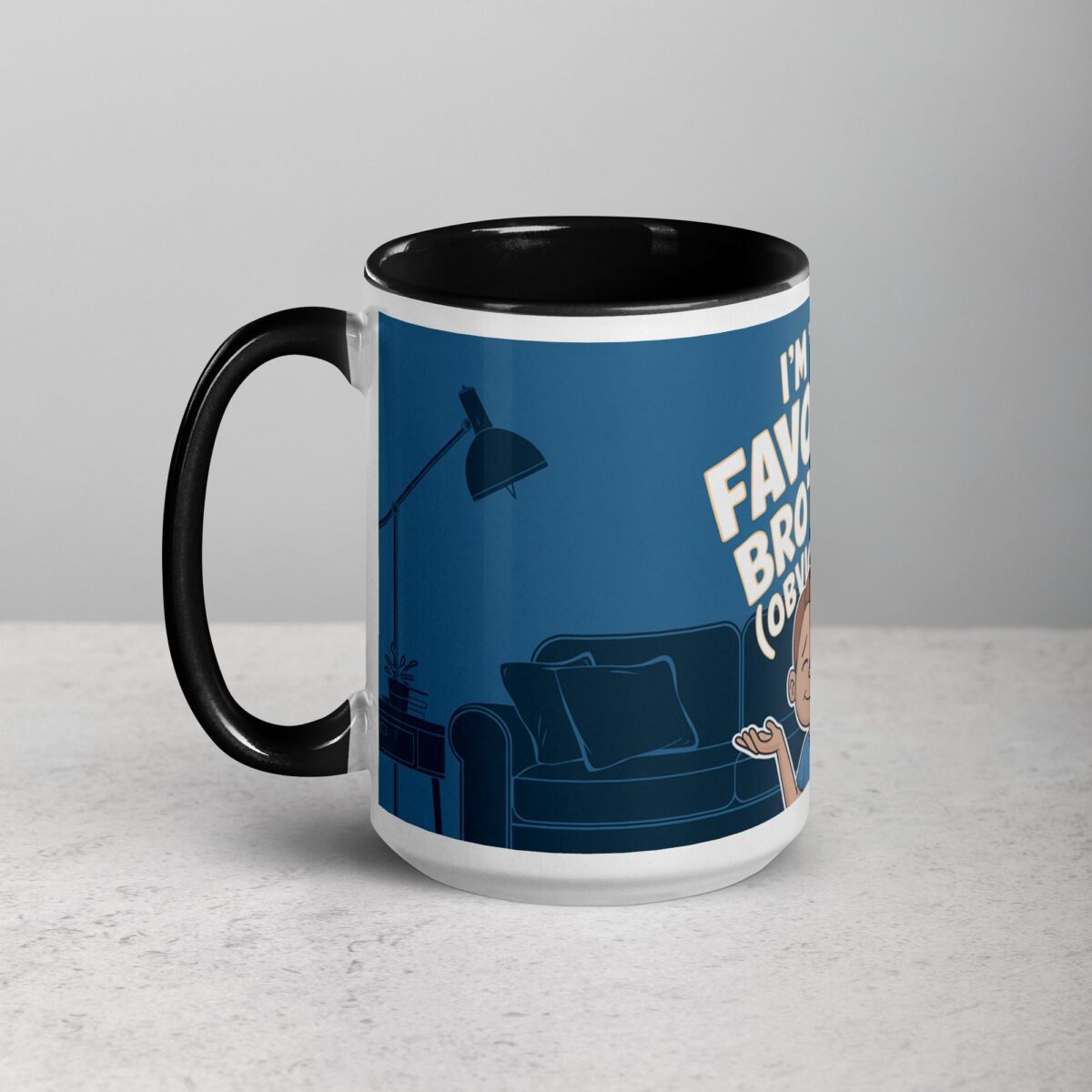 I’m the Favorite Brother (Obviously) Coffee Mug - Image 5