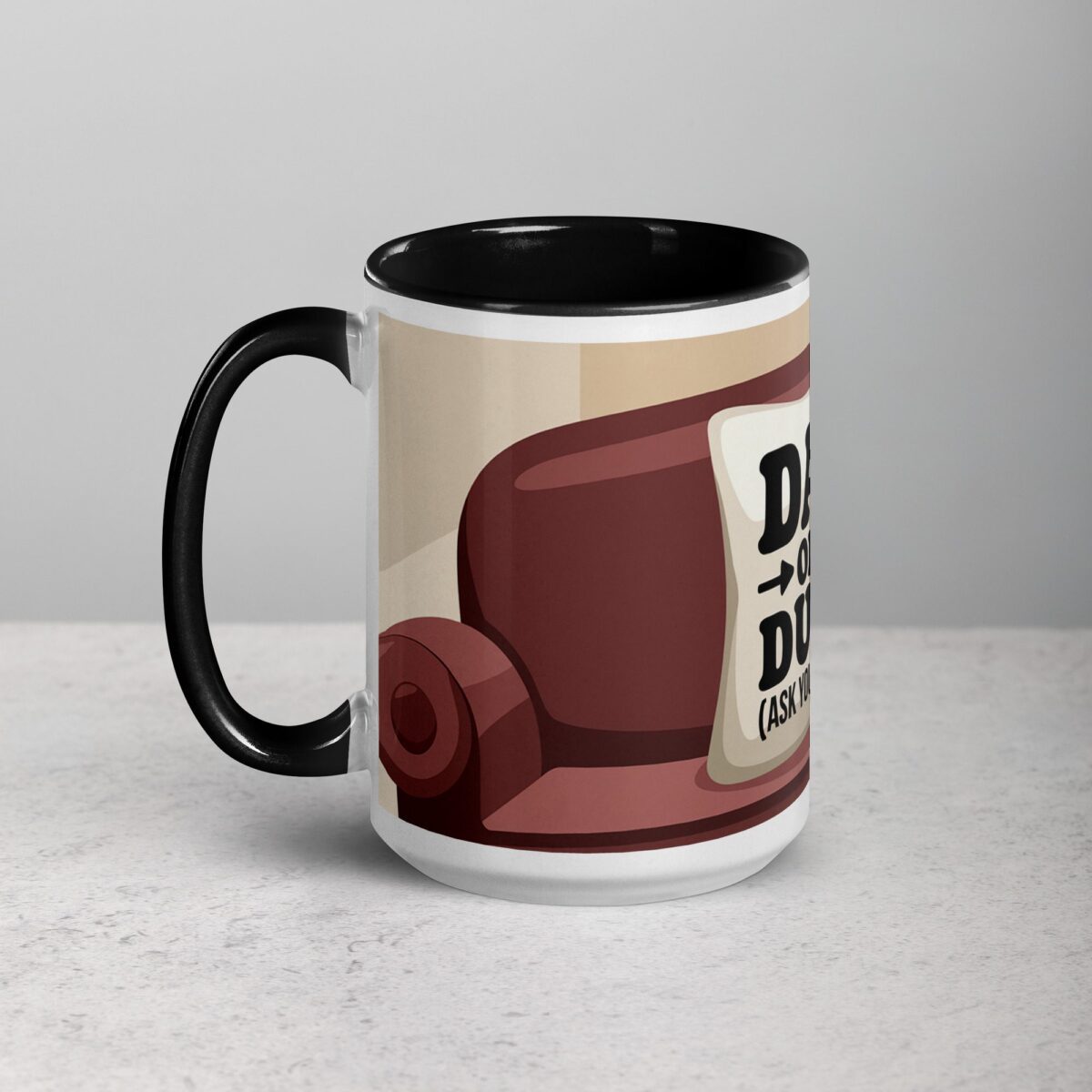 Dad Off Duty (Ask Your Mom) Coffee Mug - Image 5