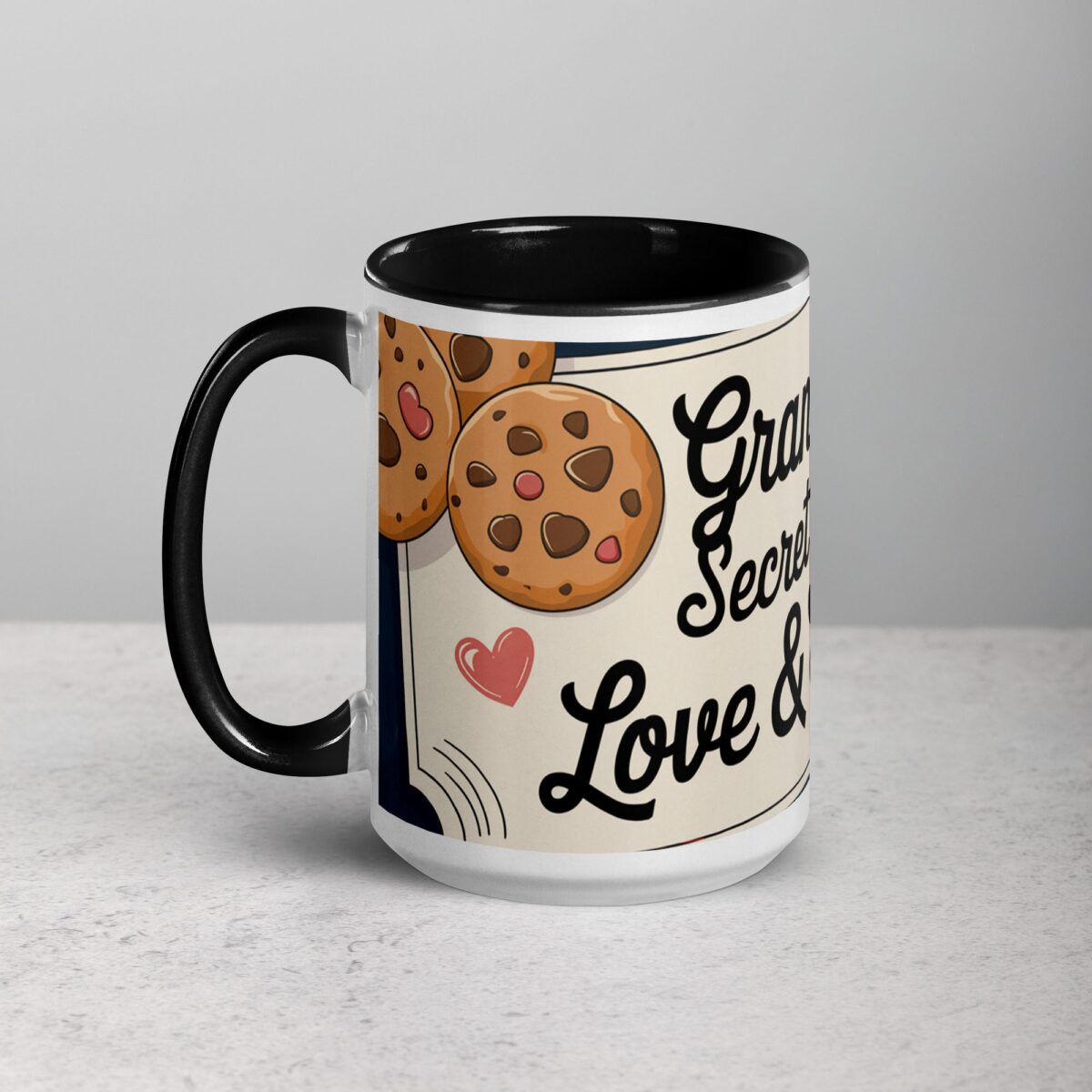 Grandma’s Secret Recipe: Love & Cookies Coffee Mug - Image 5