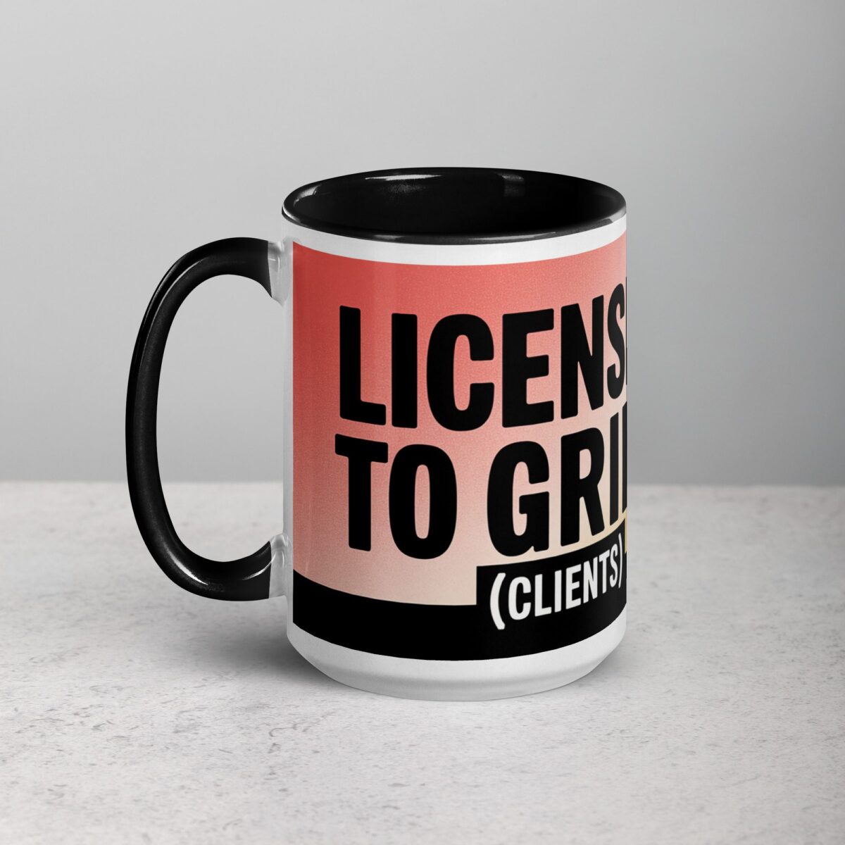Licensed to Grill (Clients) Lawyer Coffee Mug - Image 5