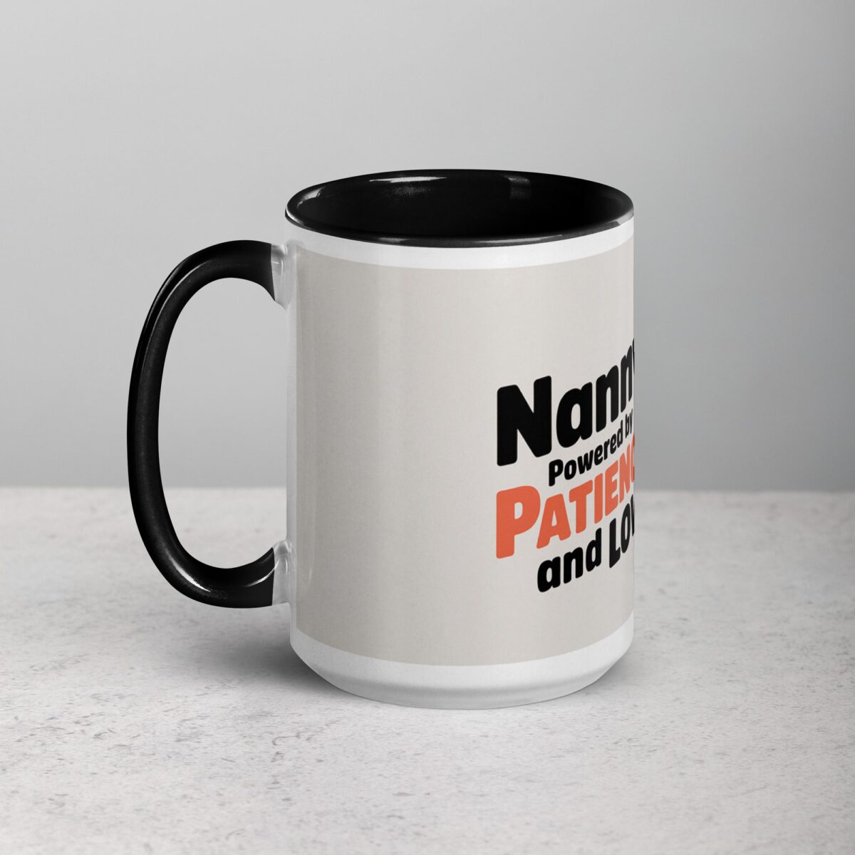 Nanny Life: Powered by Patience and Love Coffee Mug - Image 5