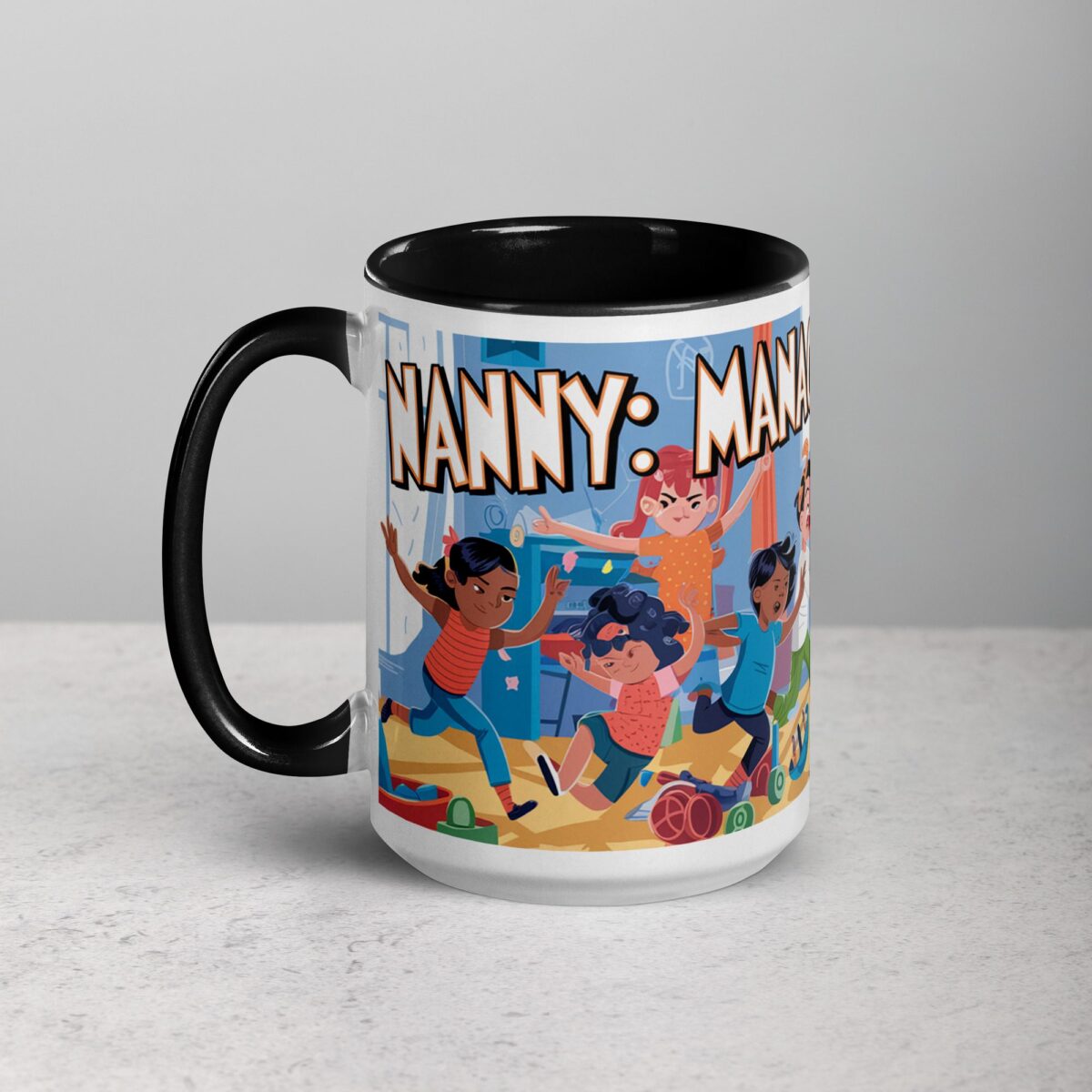 Nanny: Manager of Mayhem Coffee Mug & Tea Cup - Image 5