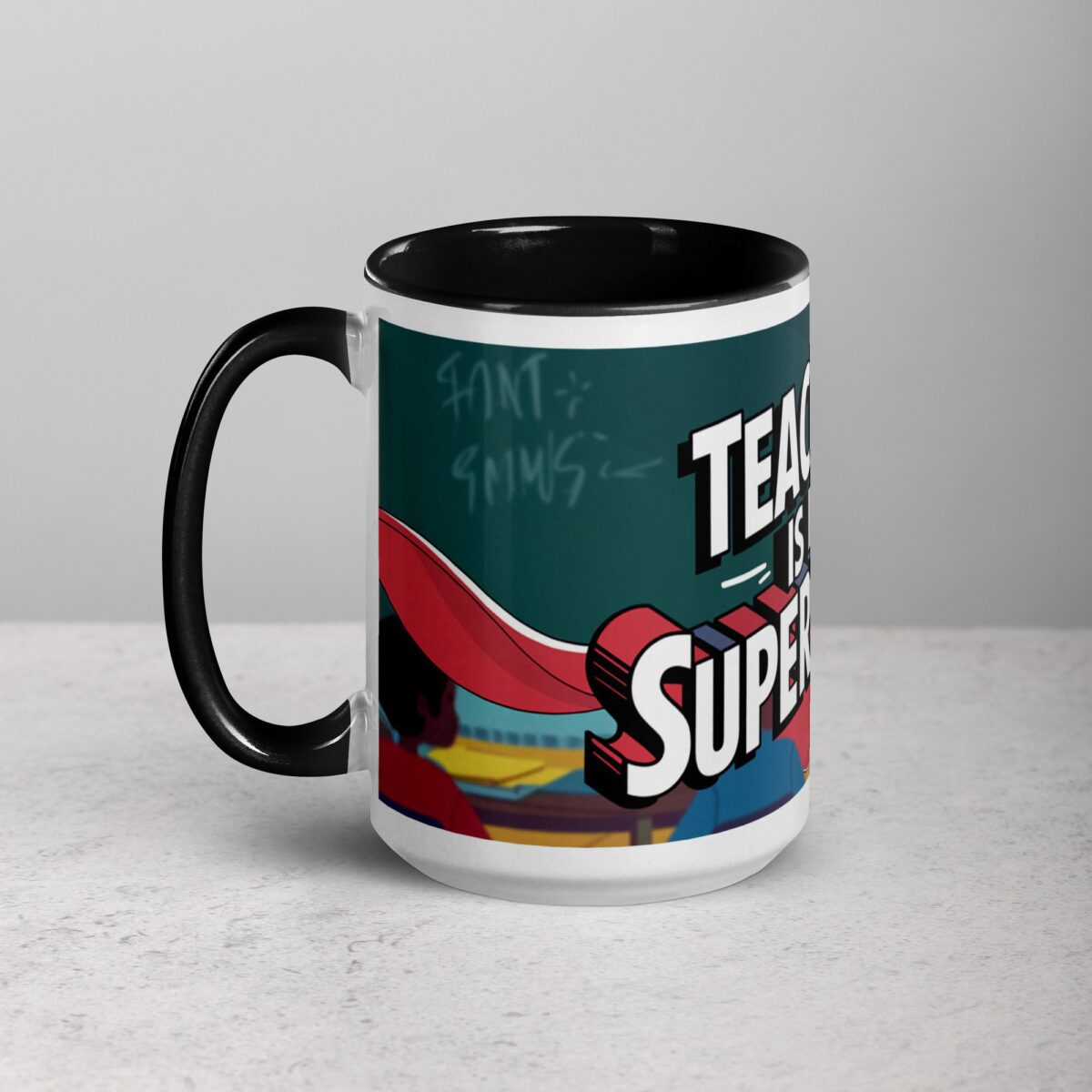 Teaching Is My Superpower Woman Coffee Mug & Tea Cup - Image 5