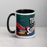 Teaching Is My Superpower Woman Coffee Mug & Tea Cup - Image 5