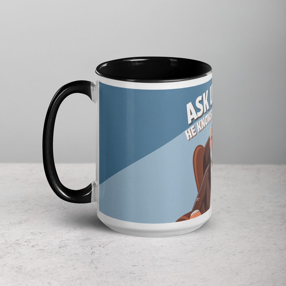 Ask Uncle: He Knows Everything Coffee Mug - Image 5